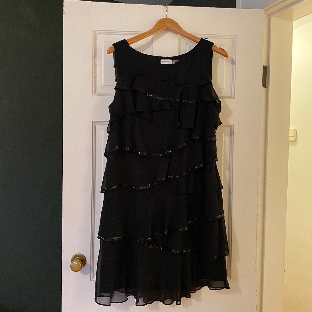 Calvin Klein asymmetrical dress